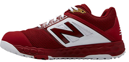 New Balance Men’s 3000 V4 Turf Shoe Maroon/White