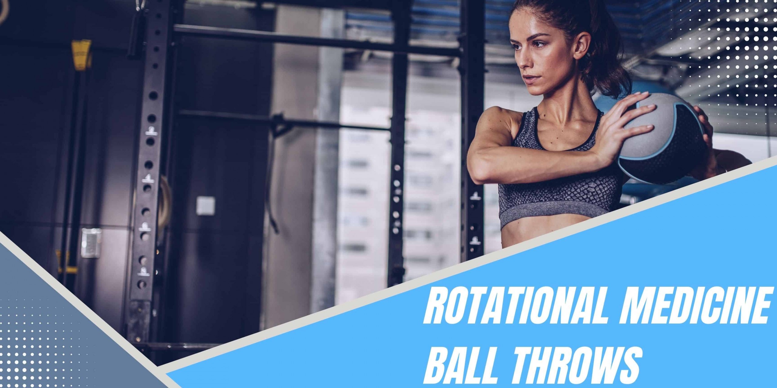 Woman Throwing a Medicine Ball